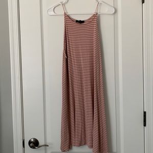 Forever21 Pink and White Striped Summer Dress